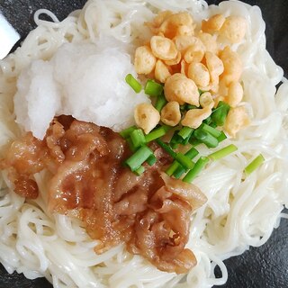 豚肉おろしそうめん